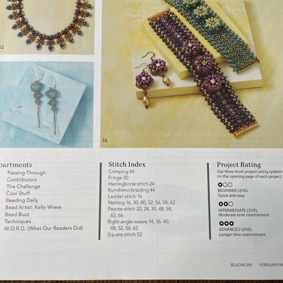 Beadwork Magazine Jewelry Crafting Book u Feb Mar 2017 Vol 20 No 2 - Picture 5 of 8